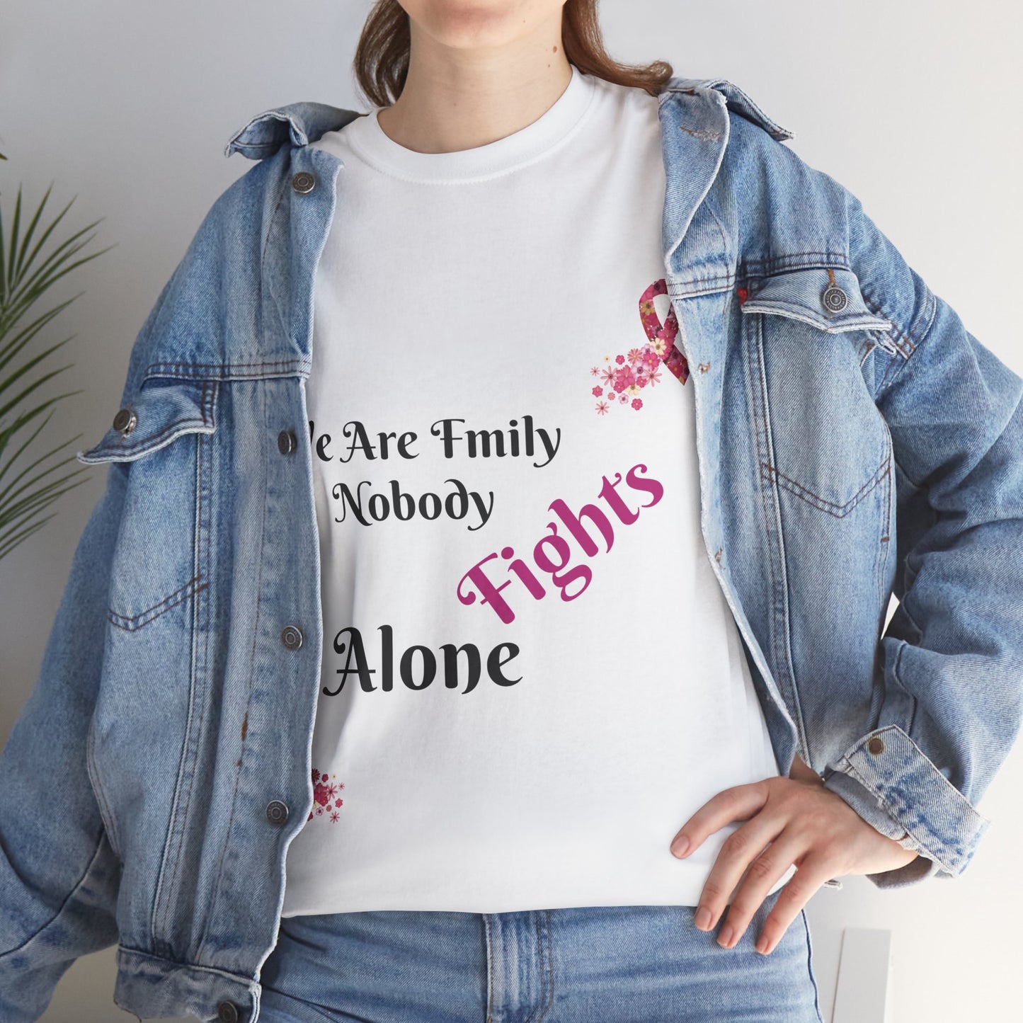 T4x We Don't Fight Alone Women's Heavy Cotton Tee