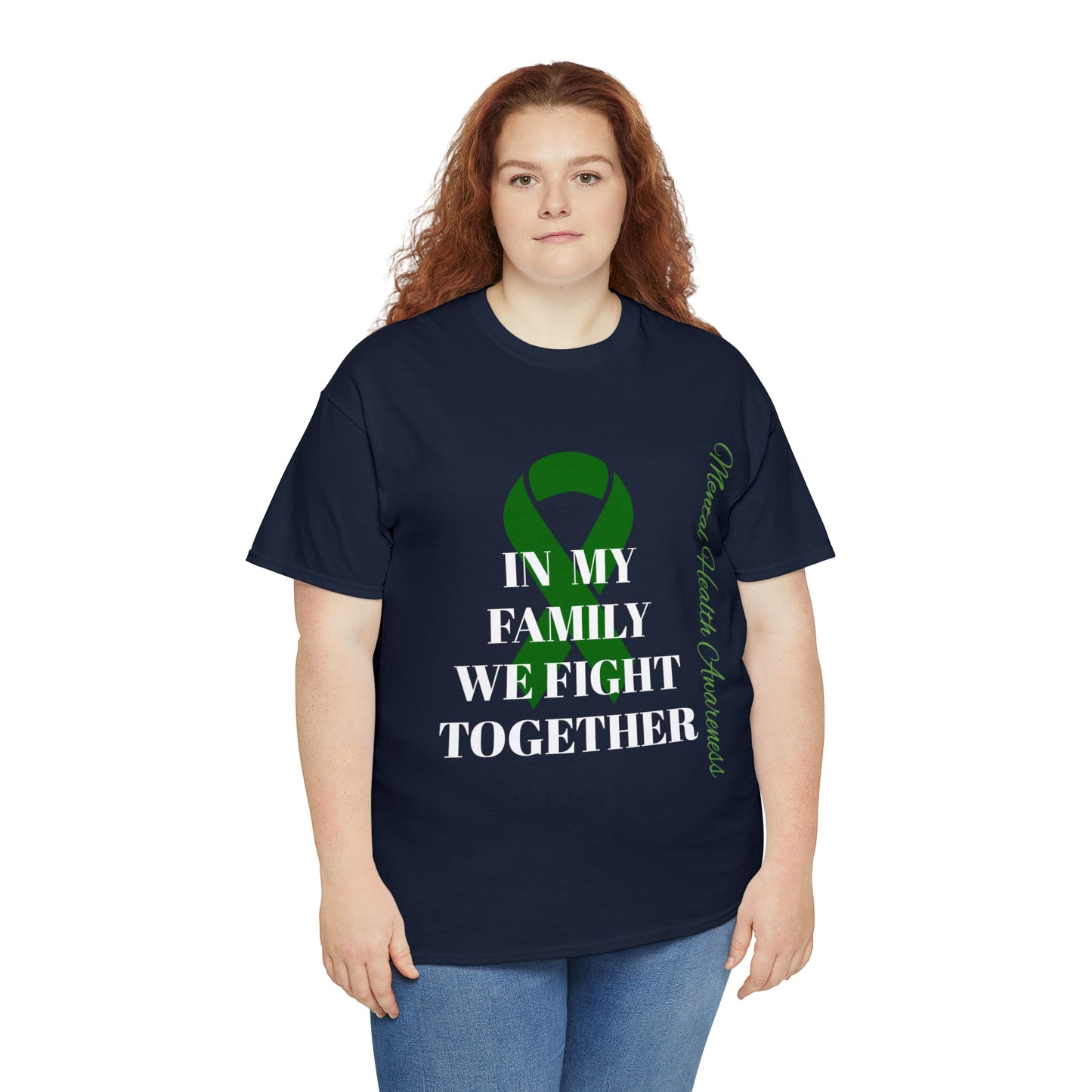 T4x We Fight Mental Health Together Unisex Heavy Cotton Tee