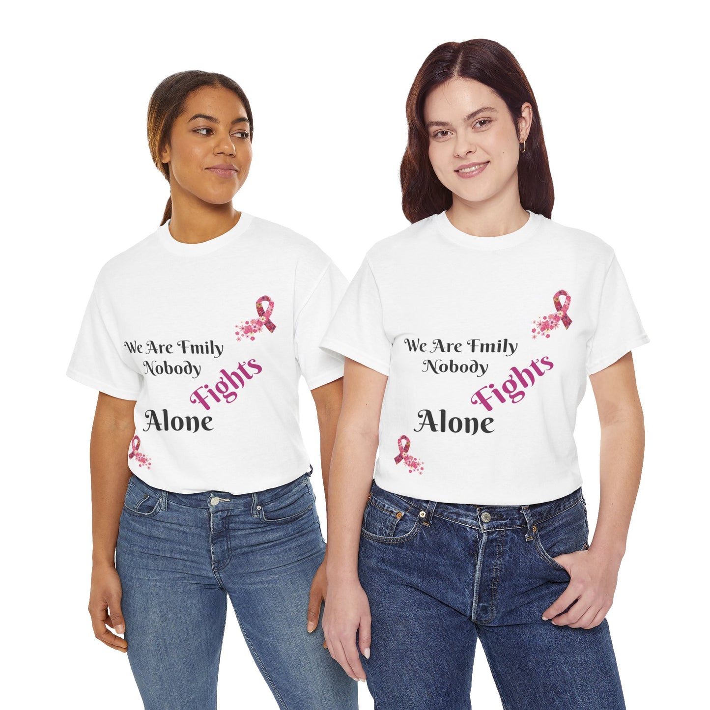 T4x We Don't Fight Alone Women's Heavy Cotton Tee