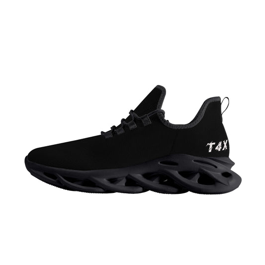 T4x Black Mens Flex Control Sneakers