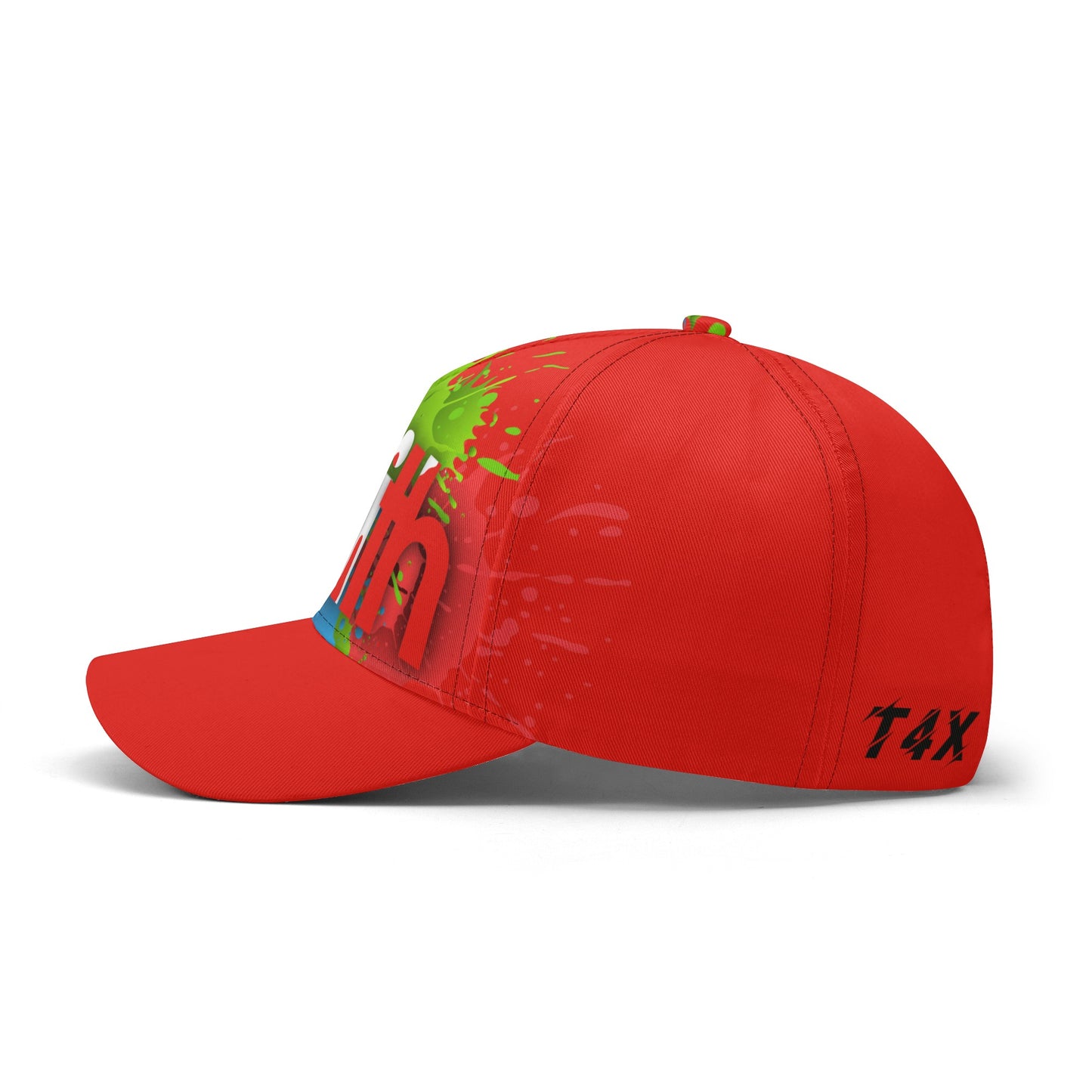 T4x Red Faith Baseball Caps