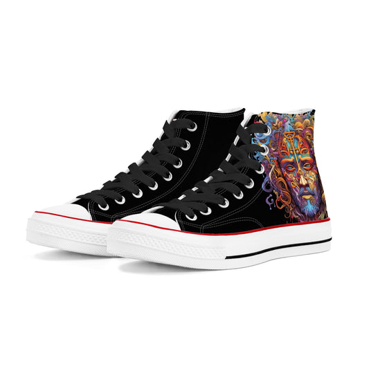 T4x Mens Blessed in Color Classic High Top Shoes