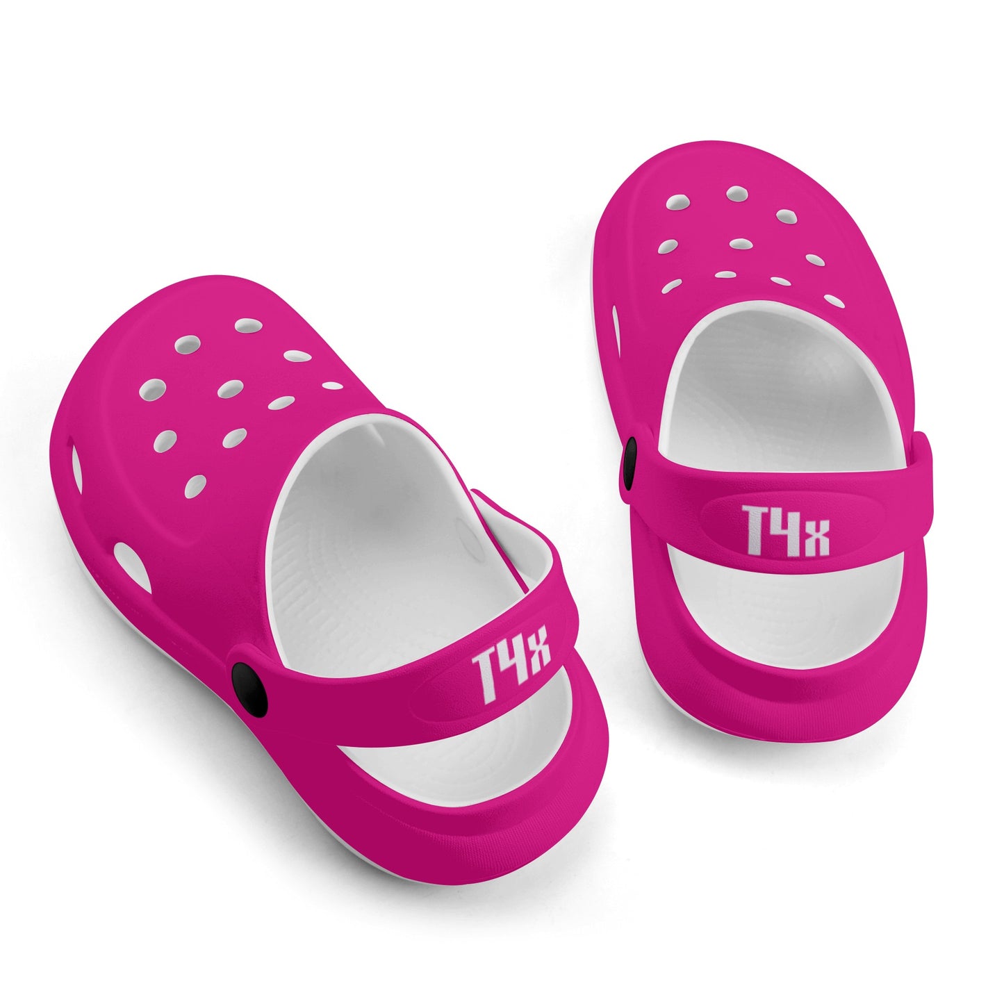 T4x Kids Pink Clogs