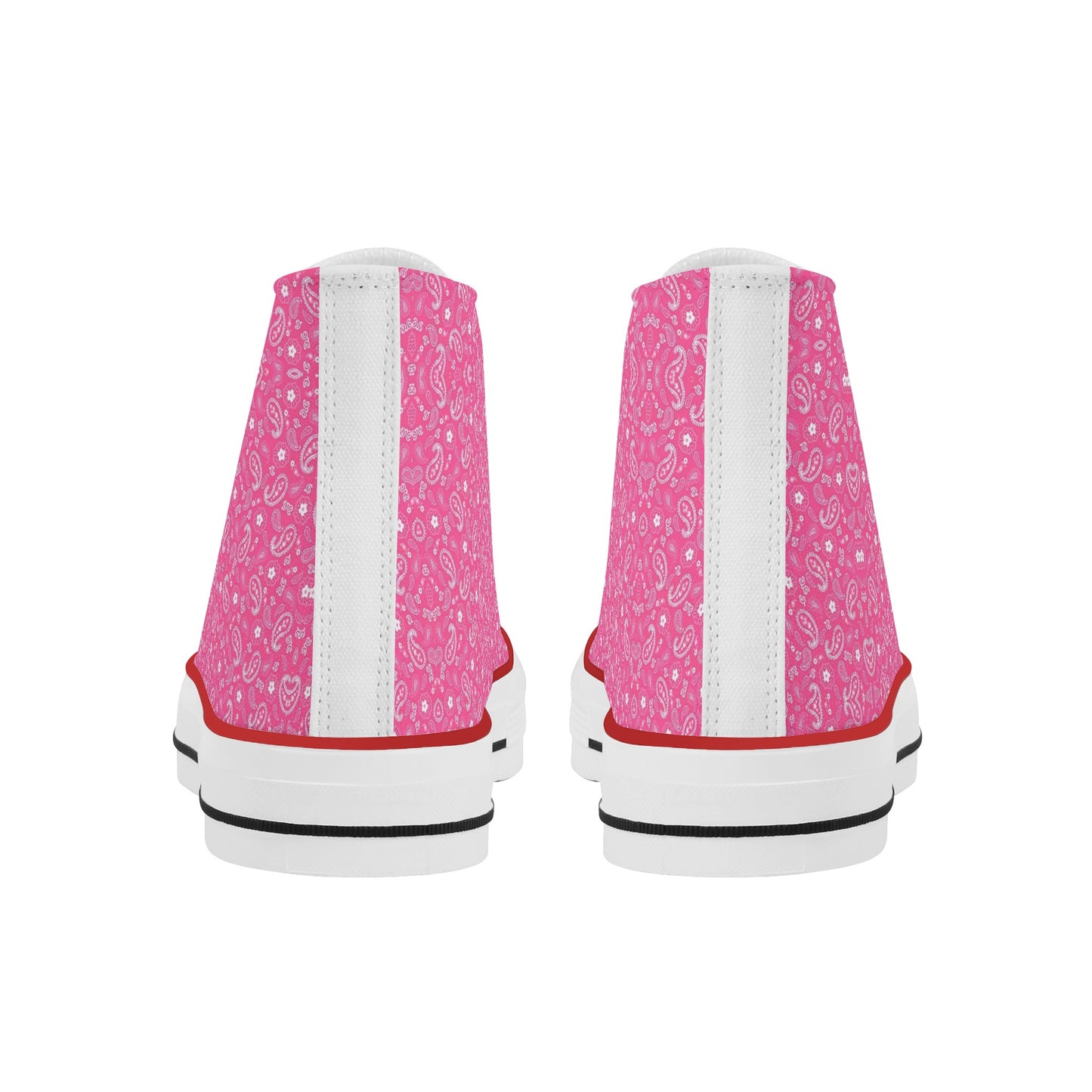 T4x Men's Pink Bandana High Top Shoes