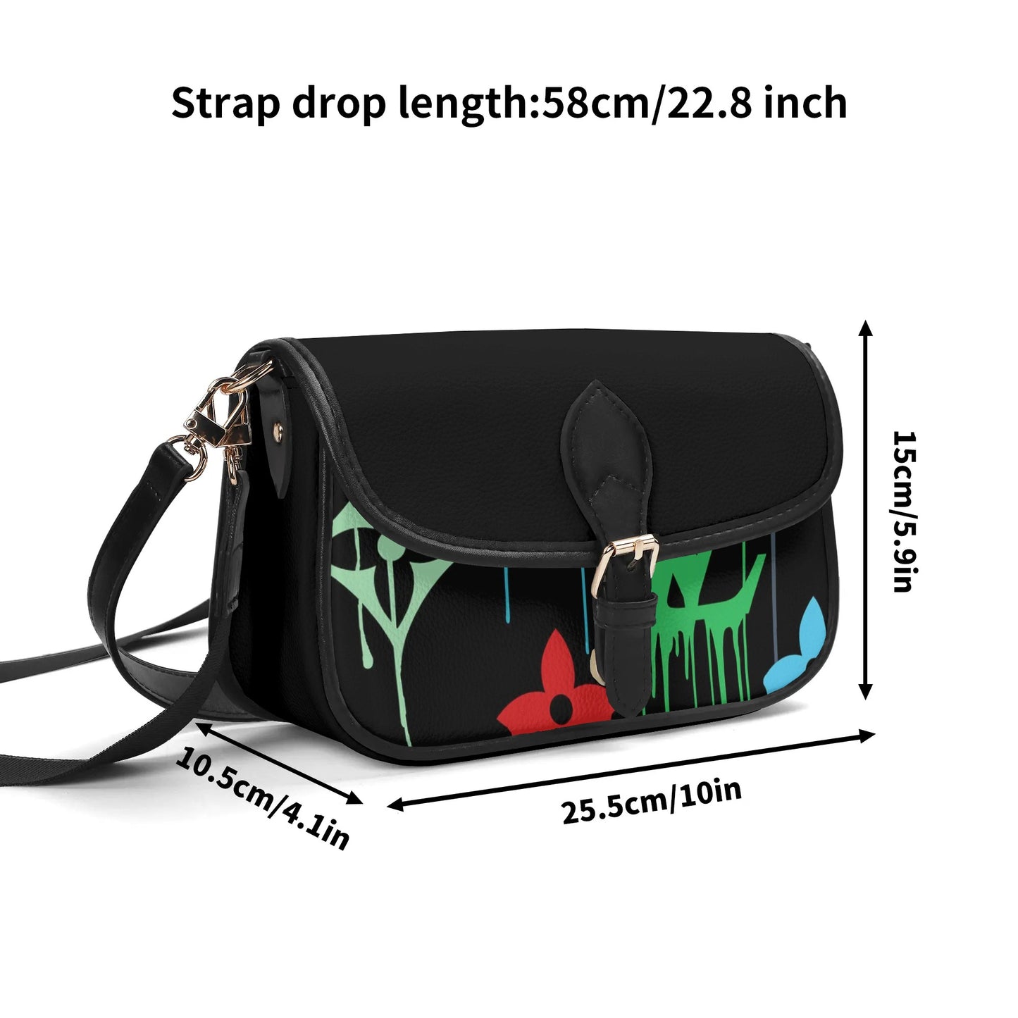 T4x Fashion Womens PU Chain Shoulder bag