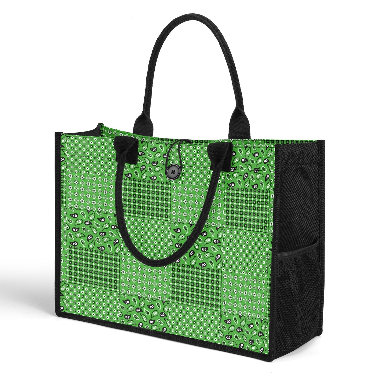 T4x Green Scarf Tote Bag