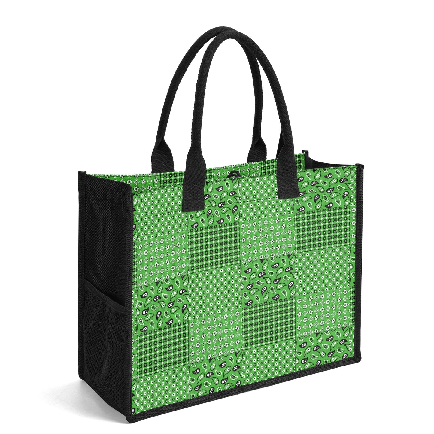 T4x Green Scarf Tote Bag