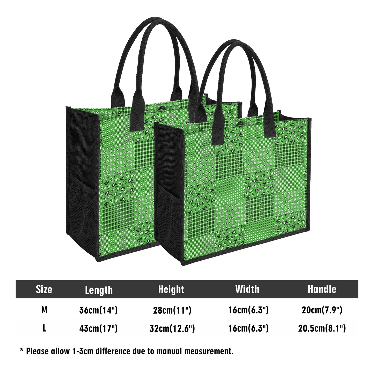 T4x Green Scarf Tote Bag