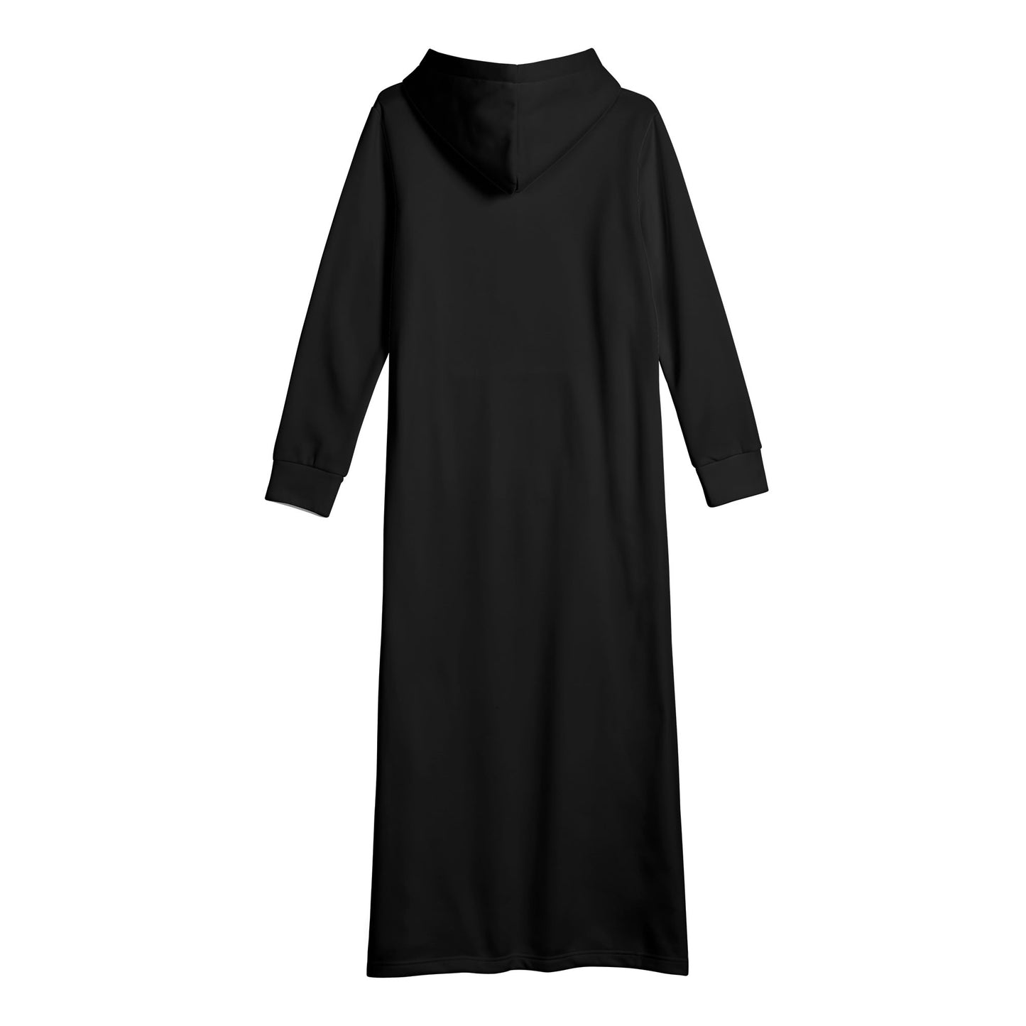 T4x Black Womens Long Hoodie Dress