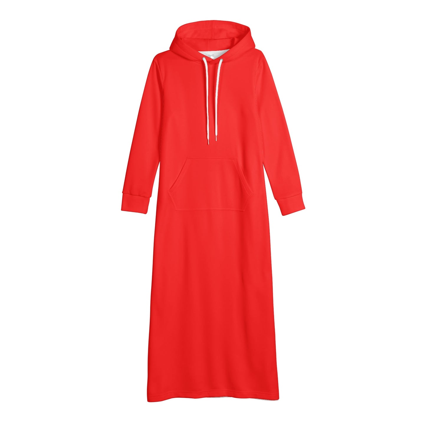 T4x Red Womens Long Hoodie Dress