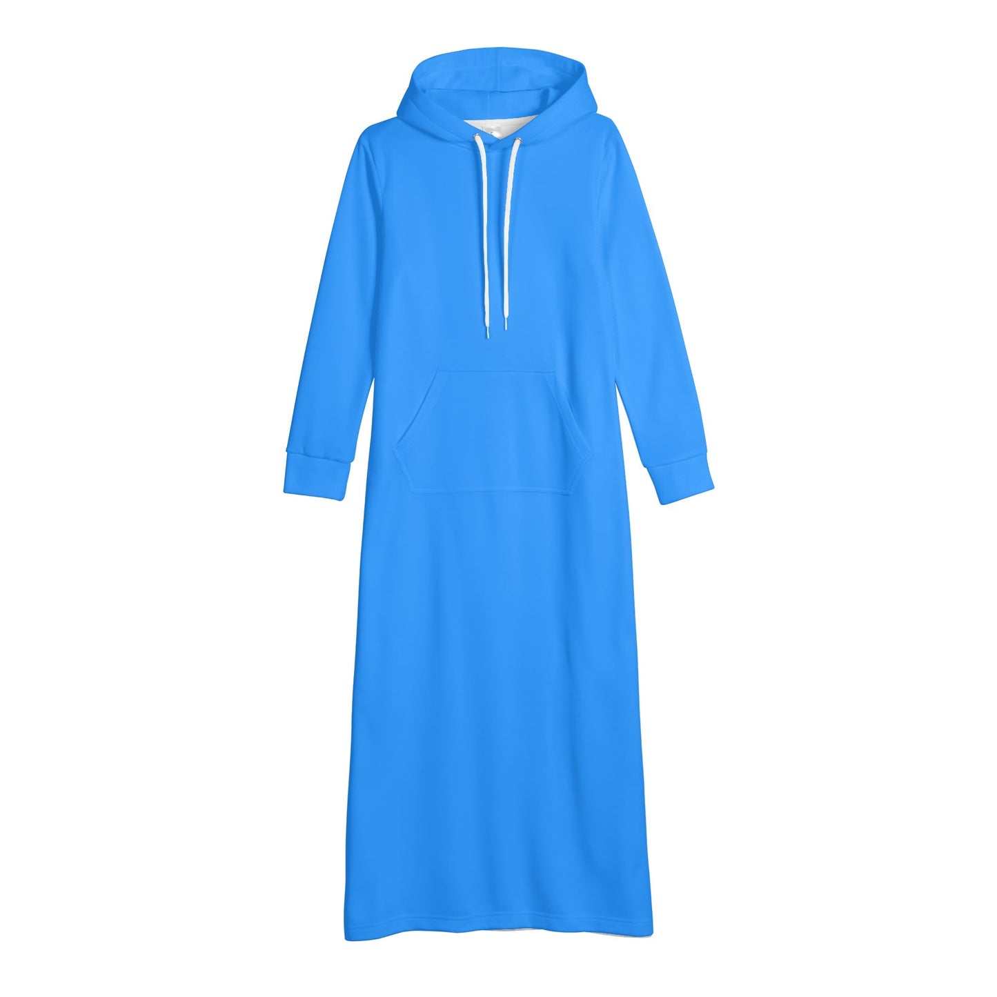 T4x Blue Womens Long Hoodie Dress