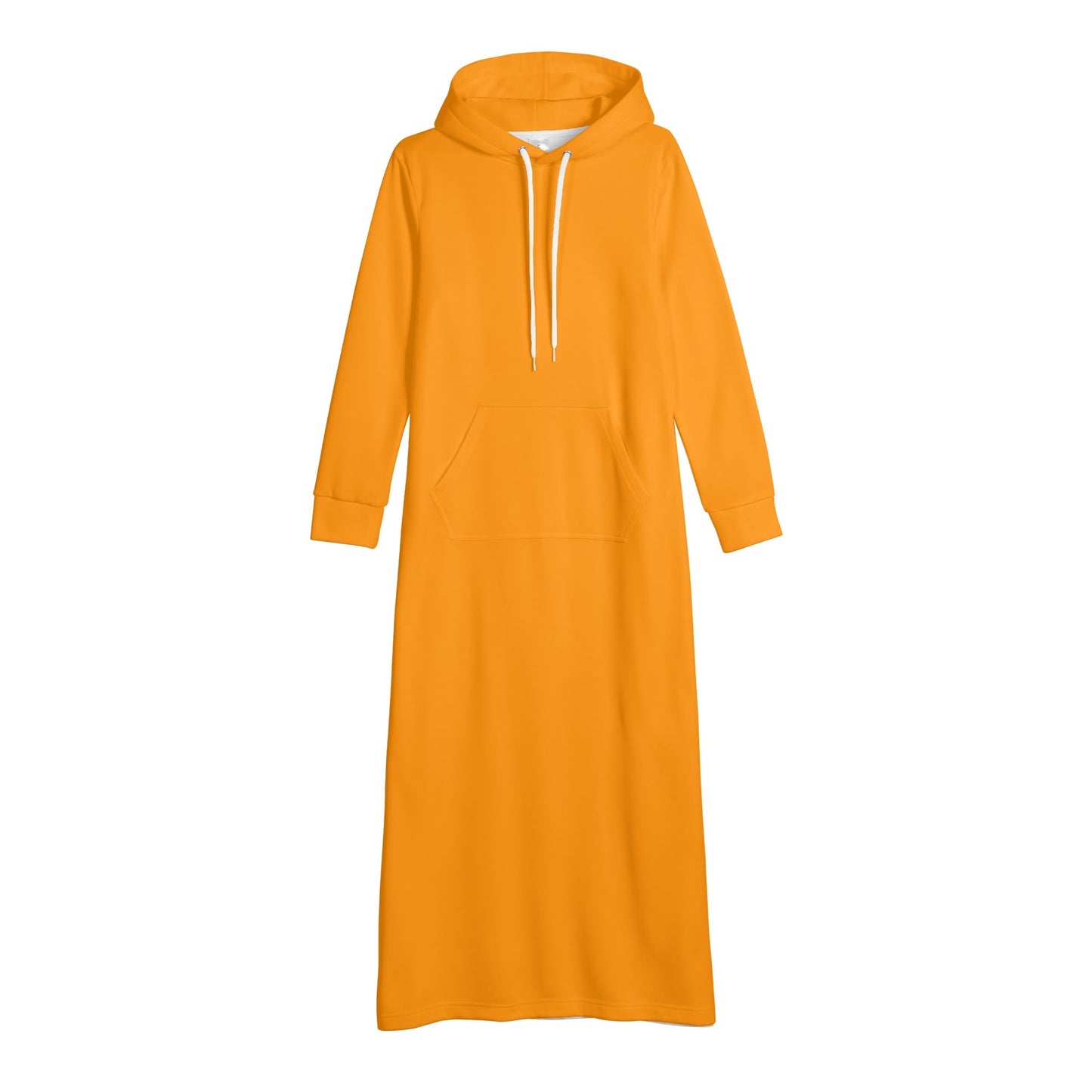 T4x Orange Womens Long Hoodie Dress