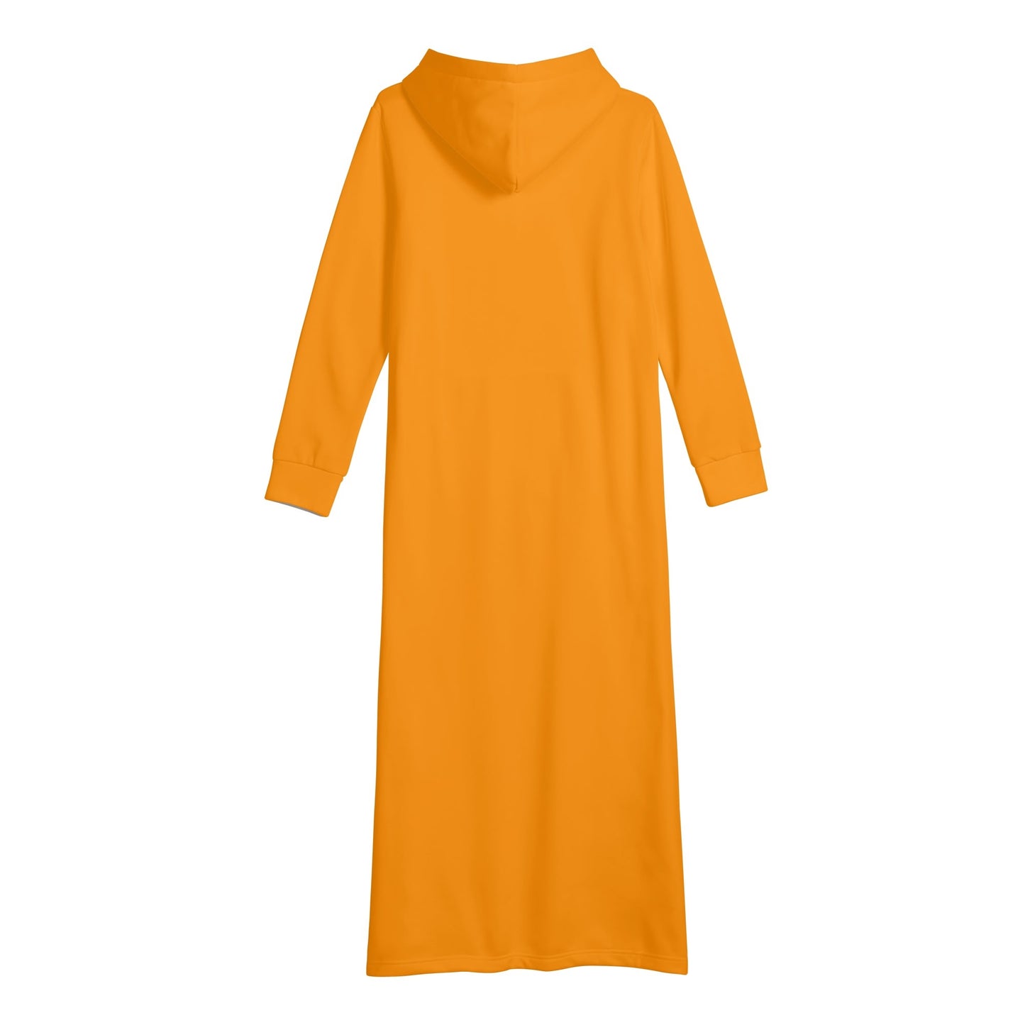 T4x Orange Womens Long Hoodie Dress