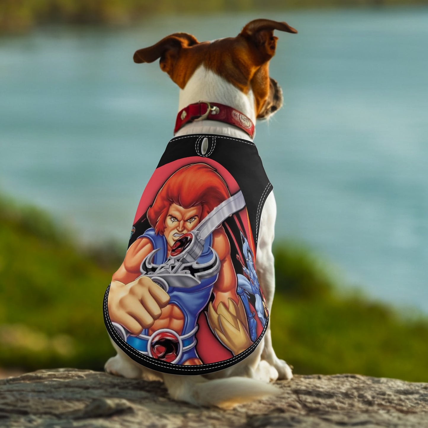 T4x 80s Cartoon Pet Shirt for Small Medium Dogs / Cats