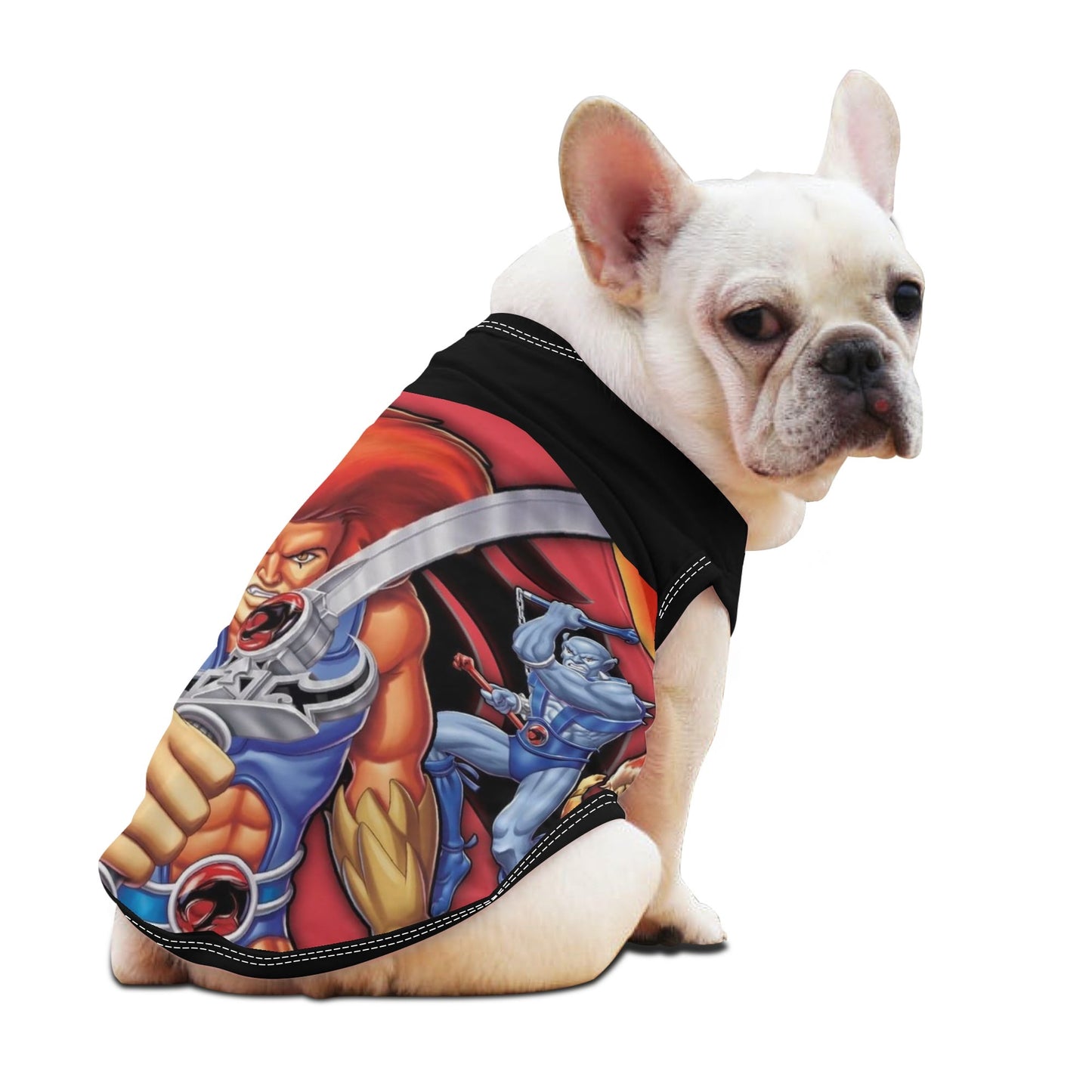 T4x 80s Cartoon Pet Shirt for Small Medium Dogs / Cats