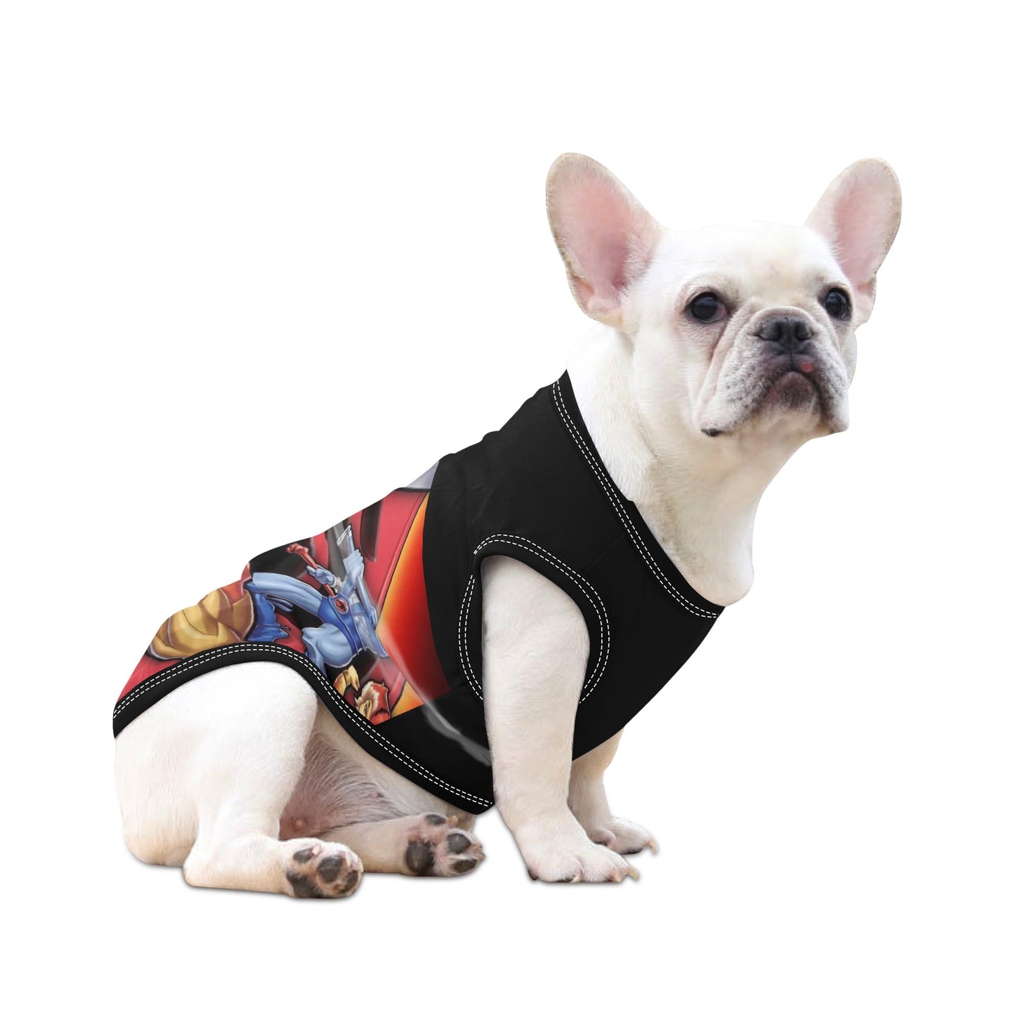 T4x 80s Cartoon Pet Shirt for Small Medium Dogs / Cats