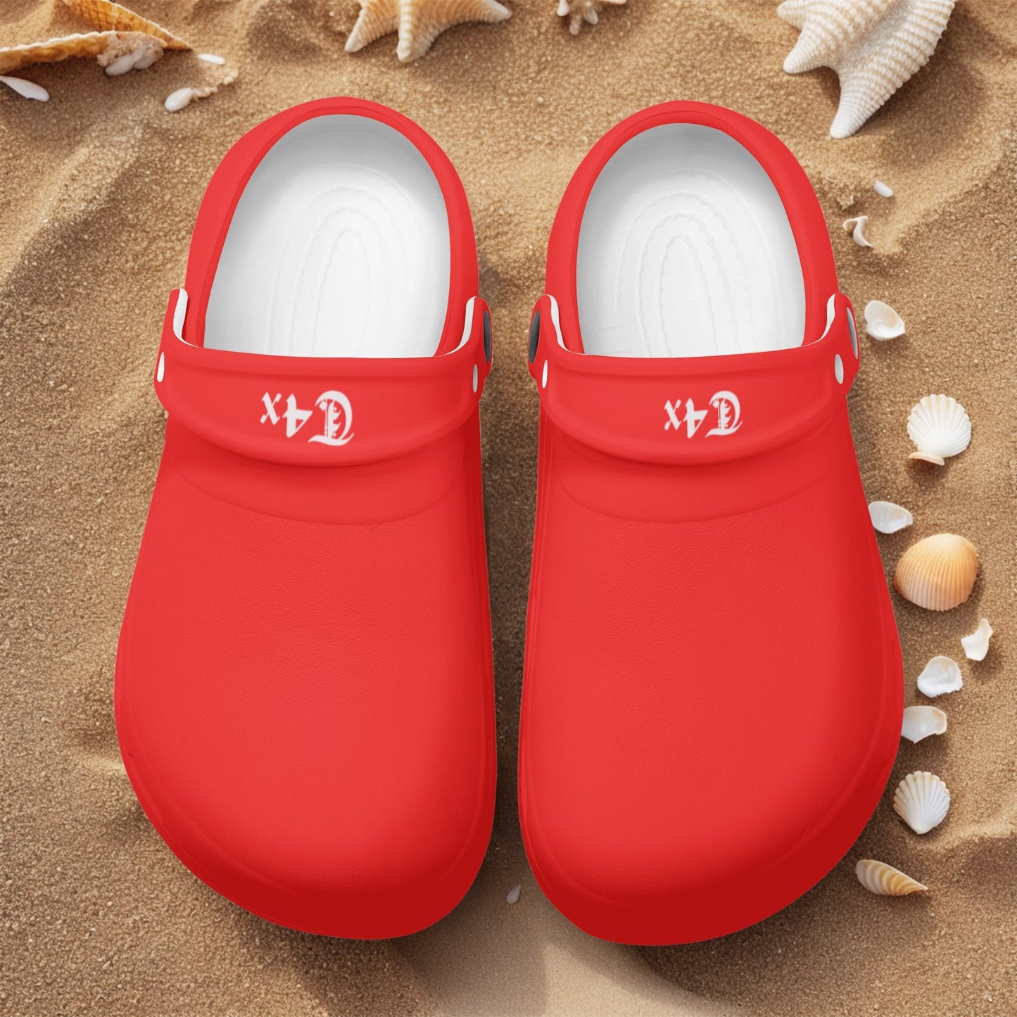 T4x Womens Red Lightweight Clogs