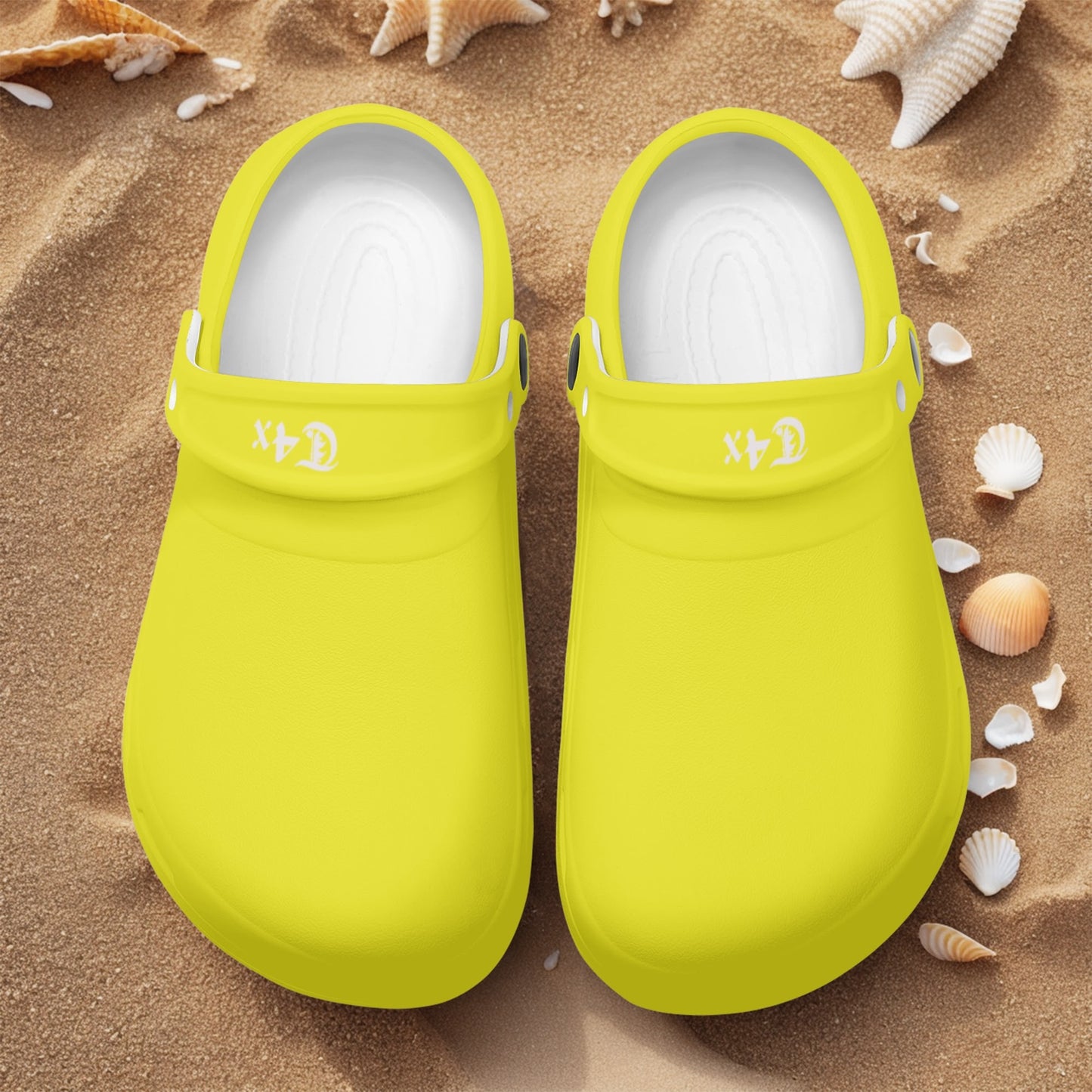 T4x Womens Yellow Lightweight Clogs