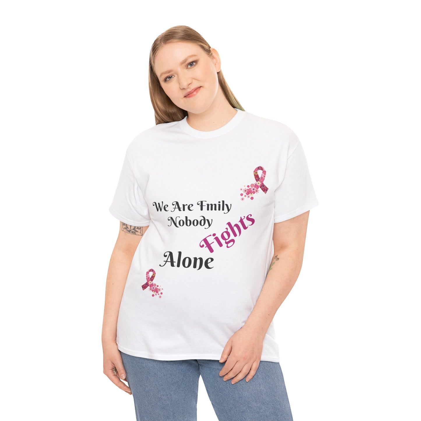 T4x We Don't Fight Alone Women's Heavy Cotton Tee