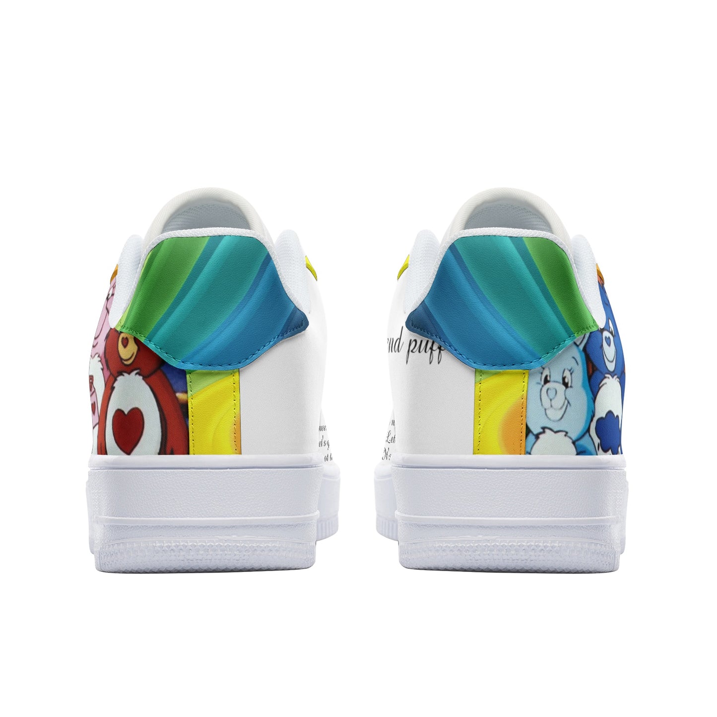 T4x Rainbow Care Unisex Low Top Leather Sneakers