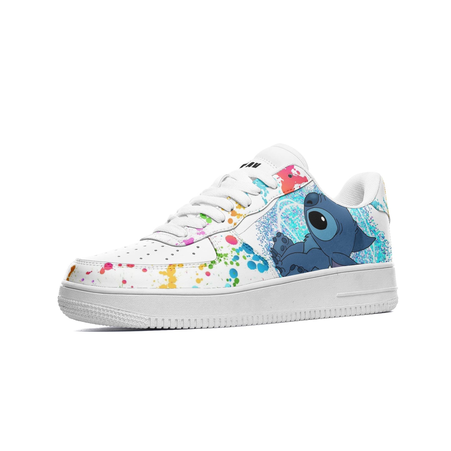 T4x Splash of Fun Unisex Low Top Leather Sneakers