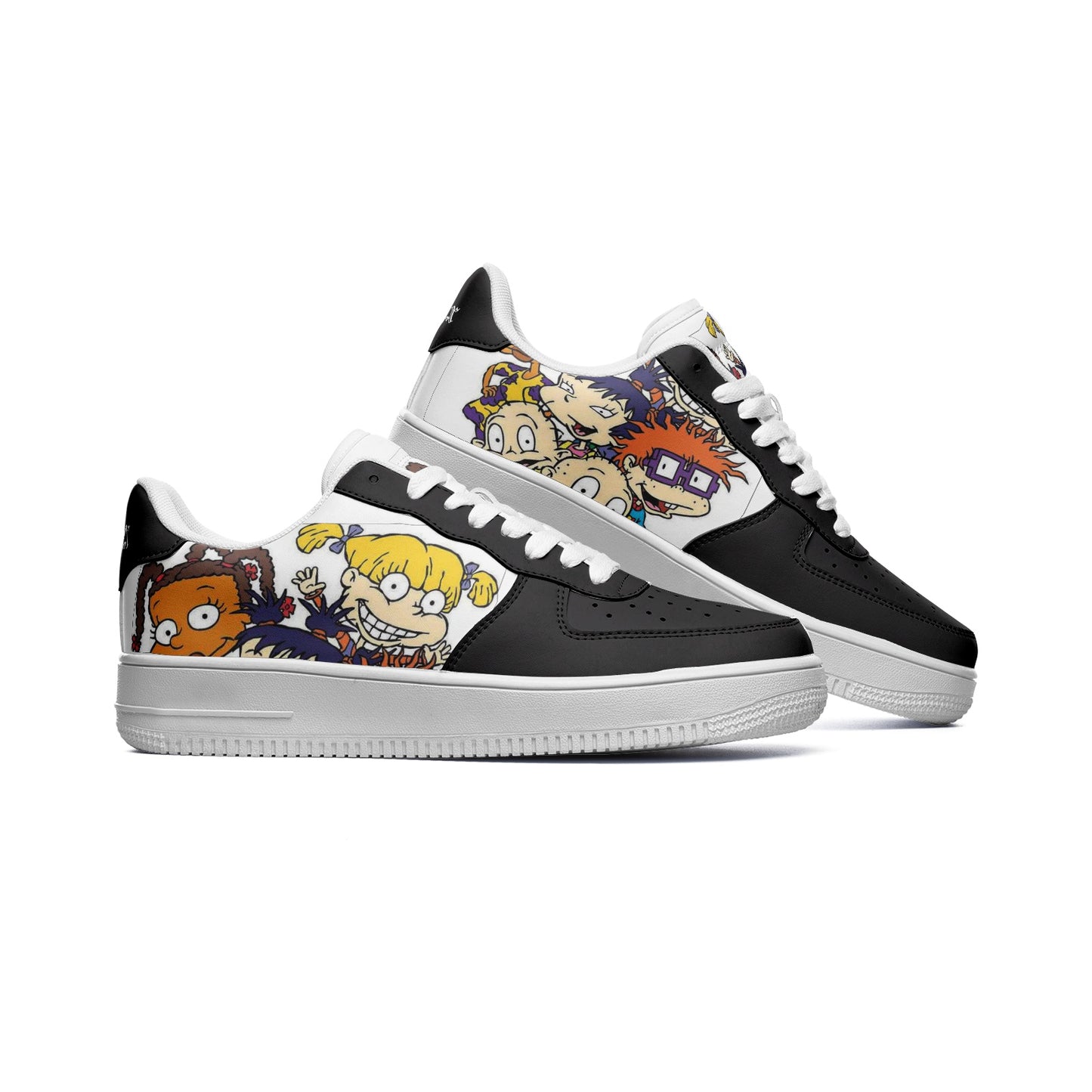 T4x Cartoon Unisex Low Top Leather Sneakers