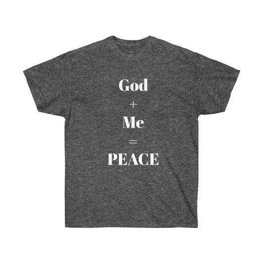 God + Me = Peace Women's Ultra Cotton Tee - T4x Quadruple Love