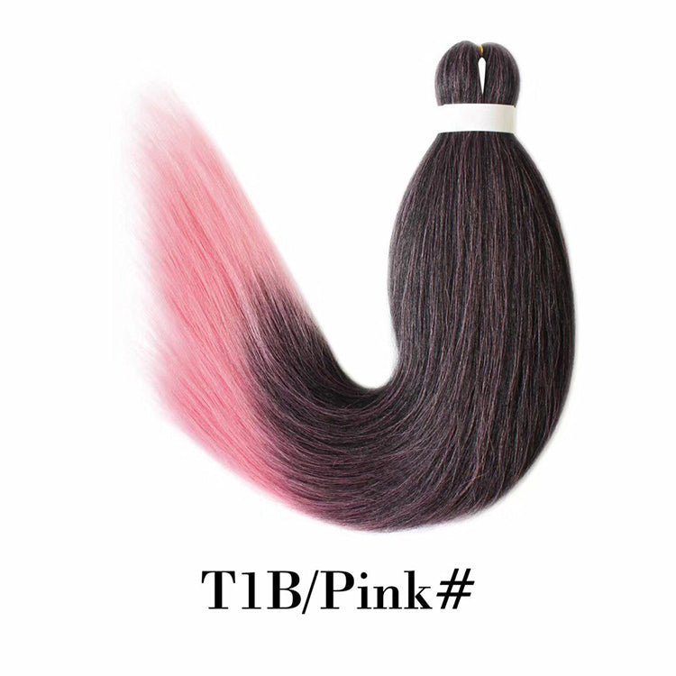 Pre - Stretched Braiding Hair Perm Yaki Jumbo Braids Synthetic Hair Extensions Easy braid Hair - T4x Quadruple Love