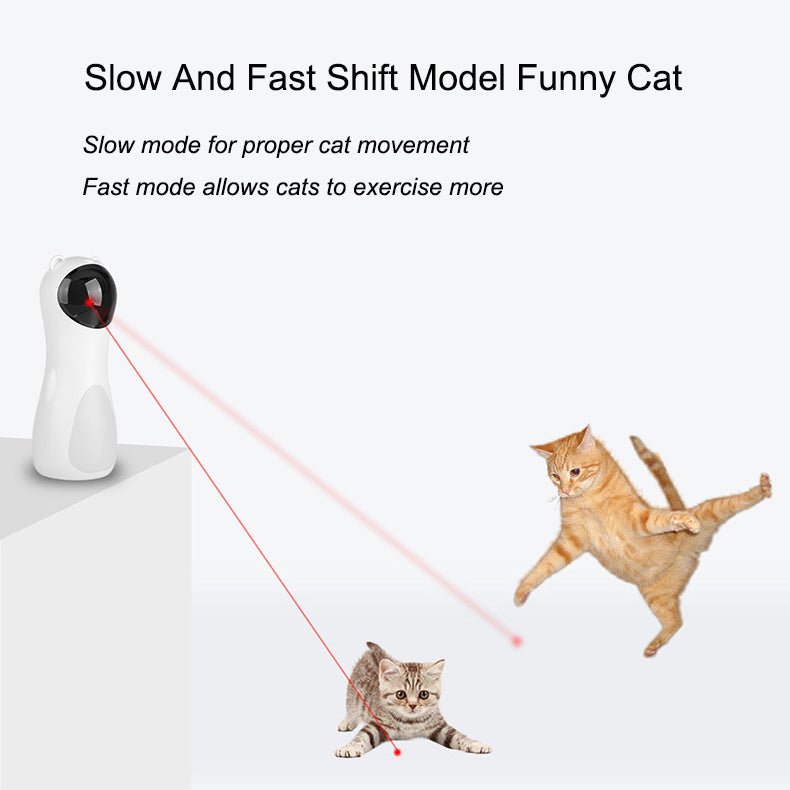 Robot Activity Electric Interactive Automatic Rotating Cat Laser - T4x Quadruple Love