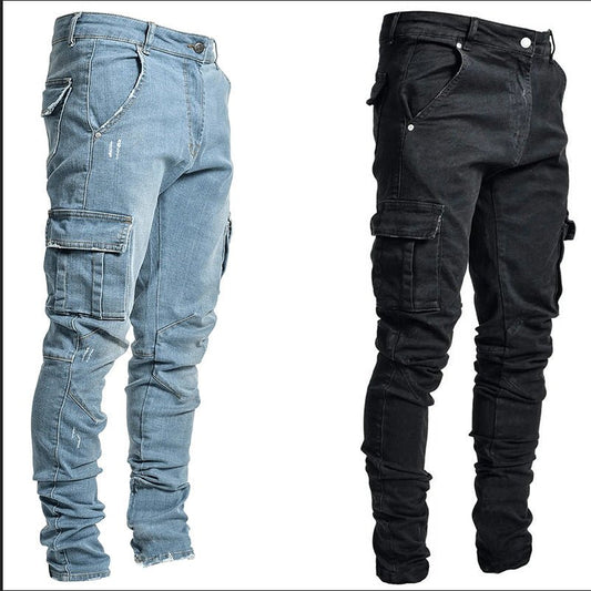Six Pocket Hip Hop Skinny Stylish Jeans - T4x Quadruple Love