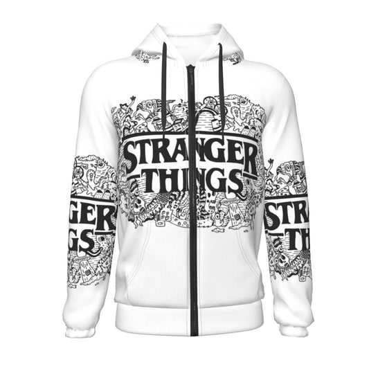 Stranger things Pullover Men zip up hoodie - T4x Quadruple Love