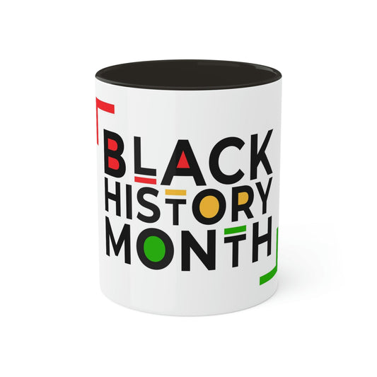 T4x Black History Month Colorful Mugs, 11oz - T4x Quadruple Love