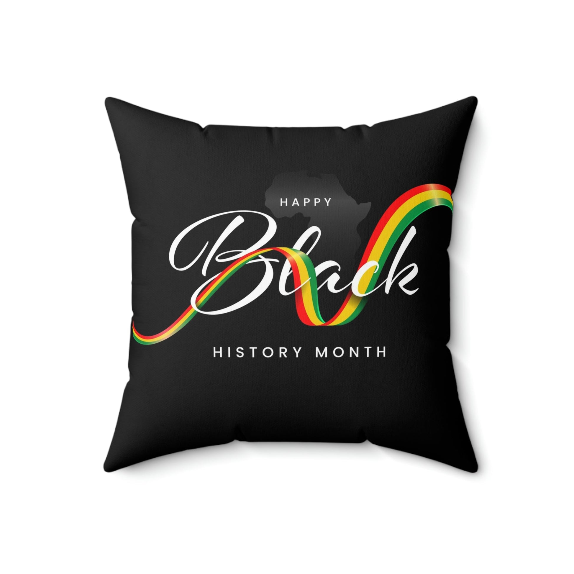 T4x Black History Month Square Pillow - T4x Quadruple Love