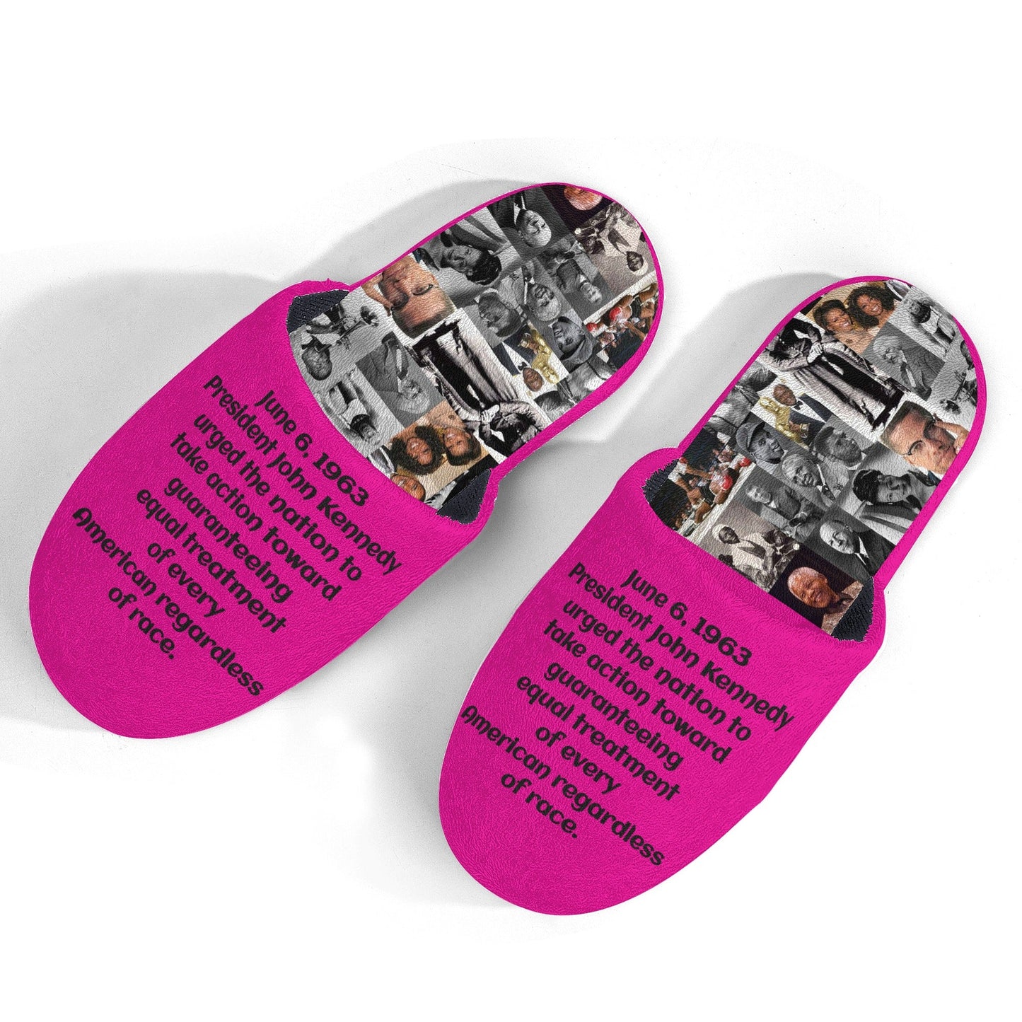 T4x Civil Movement Women's Slippers - T4x Quadruple Love