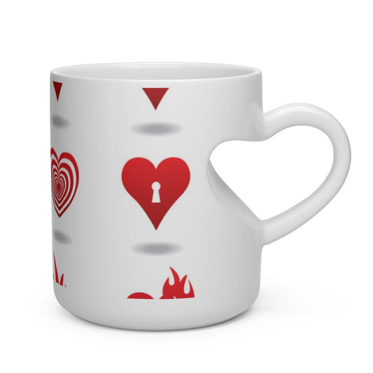 T4x Heart Shape Mug - T4x Quadruple Love