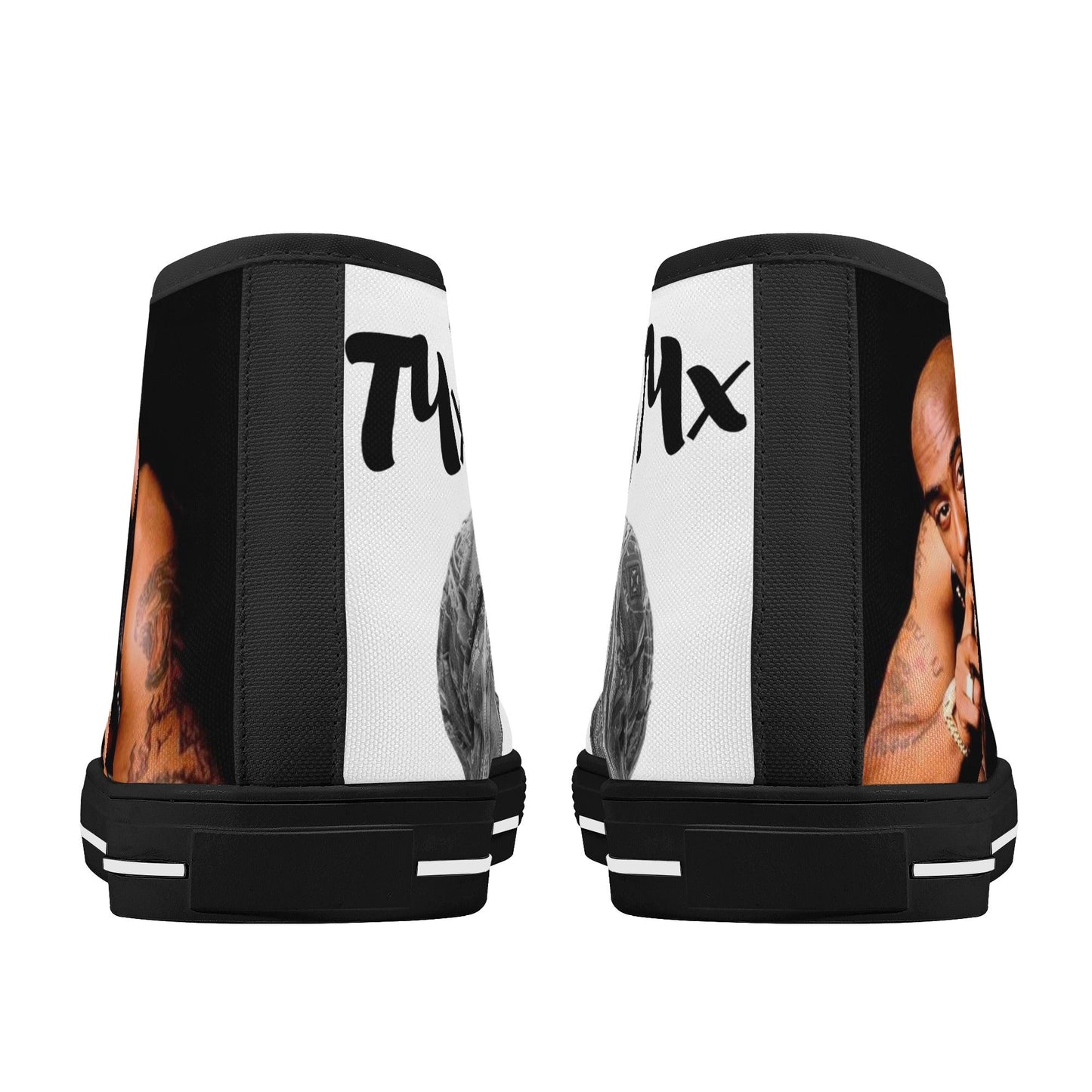 T4x Legends Men's High Top Canvas Shoes - T4x Quadruple Love