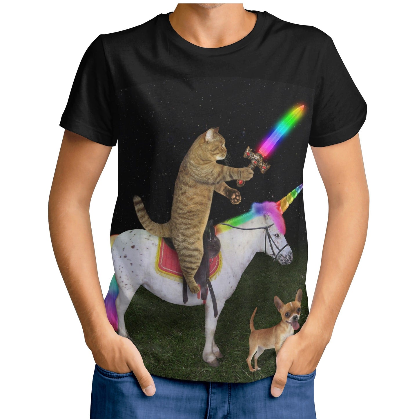T4x Men's Kitty Knight T-shirt - T4x Quadruple Love