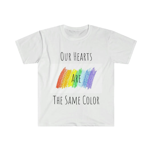 T4x Unisex We Are All The Same Softstyle T-Shirt - T4x Quadruple Love
