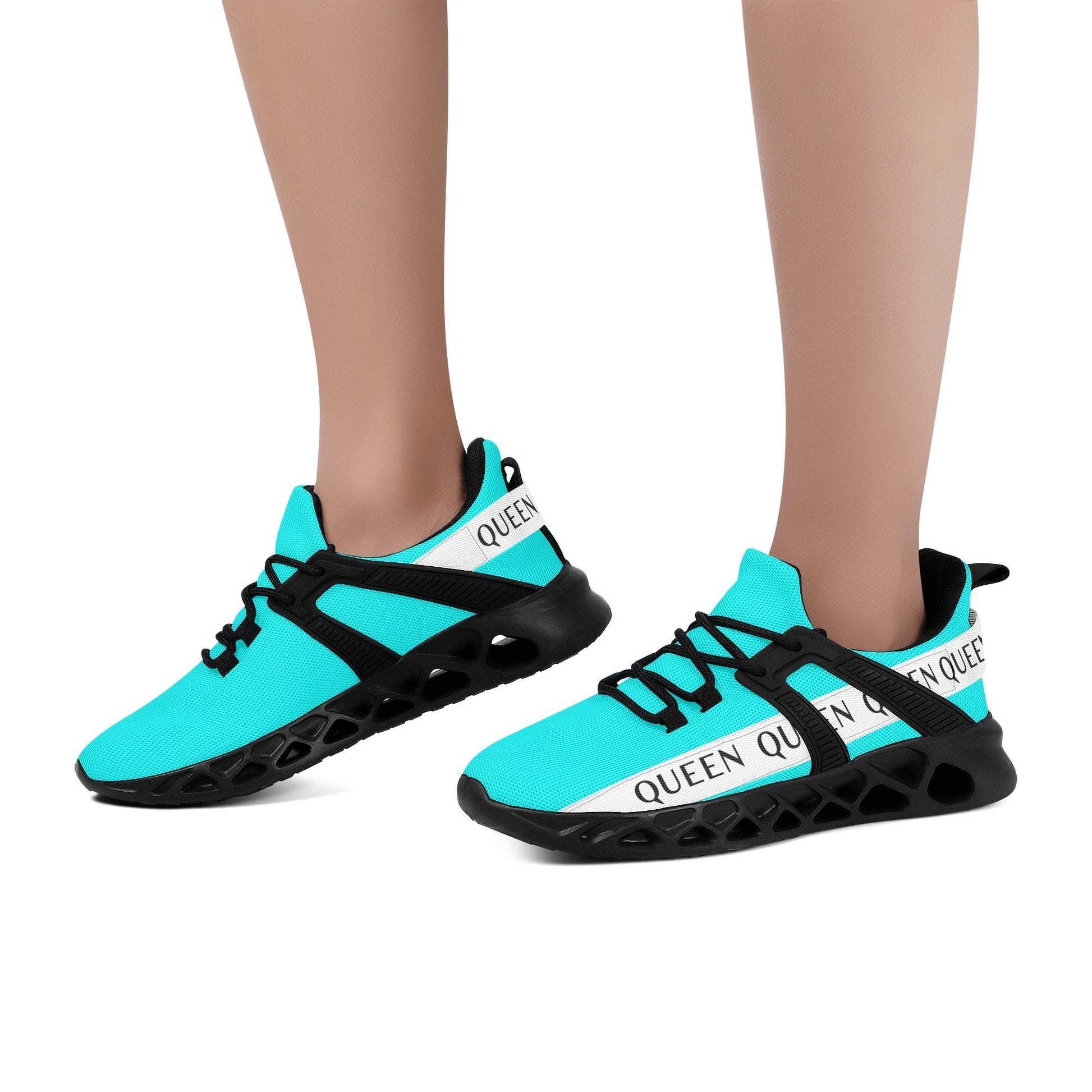 T4X Women's Teal Running Shoes - T4x Quadruple Love