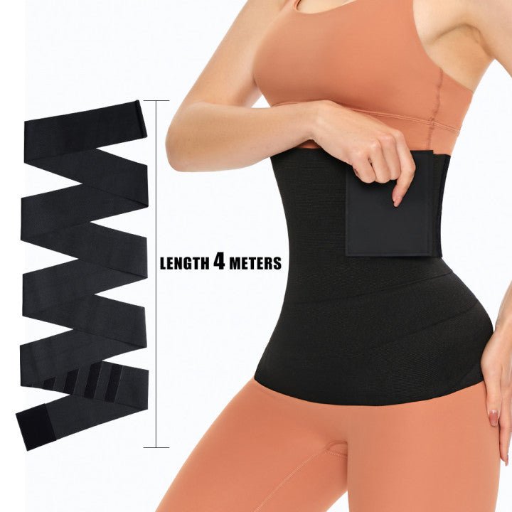 Trimmer Belt Tummy Control Shapewear Seamless Corset Wrap - T4x Quadruple Love
